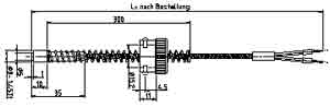 Einsteck-Widerstandsthermometer mit Bajonettverschluss