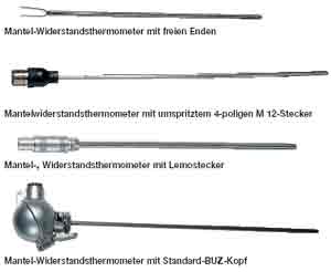 Mantel-Widerstandsthermometer nach DIN EN 60751