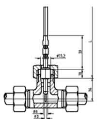Einschraub-Widerstandsthermometer mit Anschlussleitung