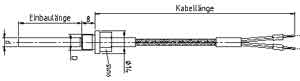 Einschraub-Widerstandsthermometer mit Anschlussleitung